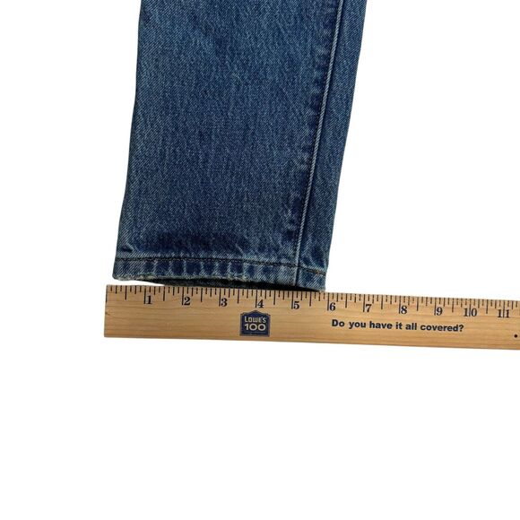Levis 501 Jeans Womens SELVEDGE White Oak Cone Denim Button Fly Skinny 26 x 28 - Picture 14 of 16